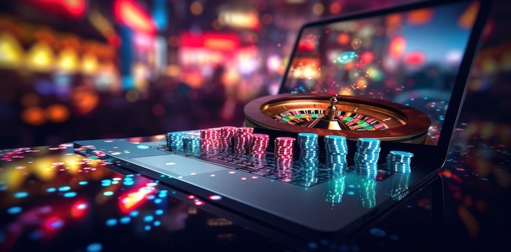 Tampilan desktop Mega Sevens dengan kontrol permainan yang jelas dan saldo akun yang terlihat