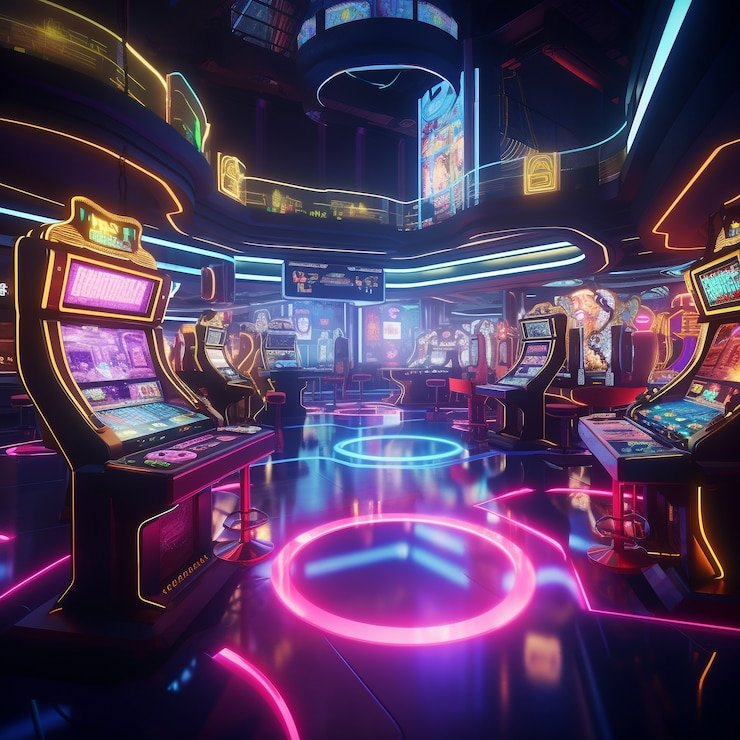 Reactoonz grid 7x7 dengan simbol-simbol berwarna yang siap untuk cluster matching